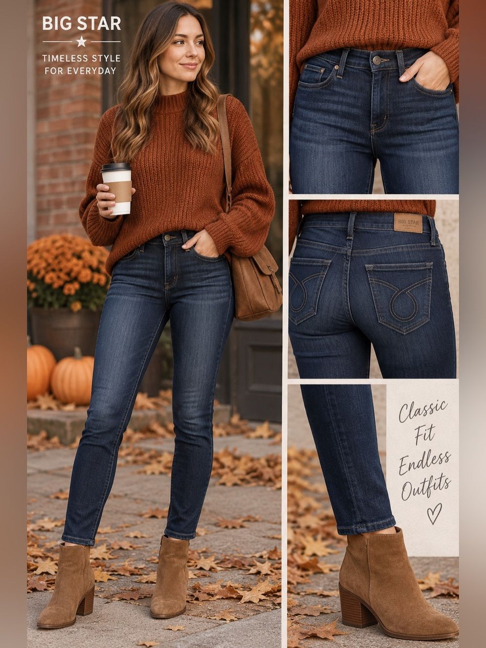 Big Star Skinny Jeans Womens 26 Dark Wash Low Rise Western Y2K Cowgirl Denim